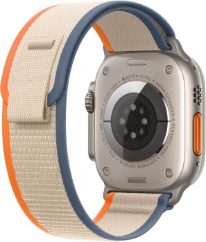 Apple Watch Ultra 2 GPS + Cellular, 49 мм, корпус из титана, ремешок Trail оранжевого/бежевого цвета, размер M/L